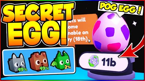 How To Get The New Secret Pog Egg Pets In Pet Simulator X Pog Cat