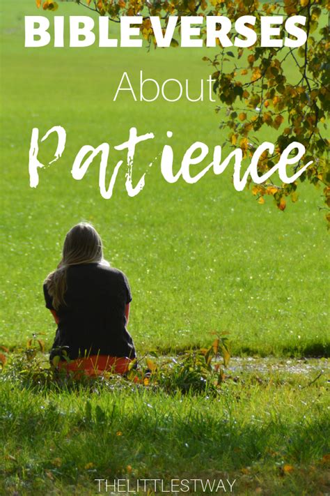Bible Verses About Patience The Littlest Way