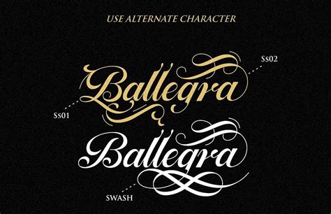 Ballegra Script Font Free Download Free Script Fonts
