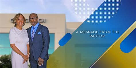 A Message From Pastor Christ Our Redeemer Ame Church