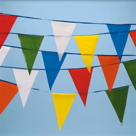 Multi Colored Pennant String 105l Banner String Flags