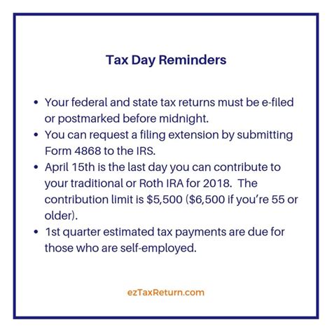 Its Tax Day Here Are Some Last Minute Reminders Taxes Taxday Tax