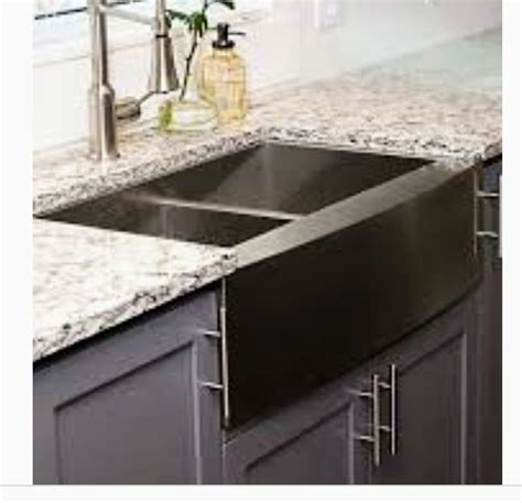 Find a unique piece to match your style and personality. Black stainless steel farm sink | Black kitchens, Farm ...