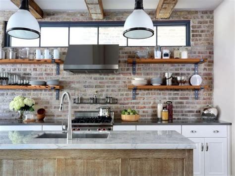 sparkling kitchens  open shelving