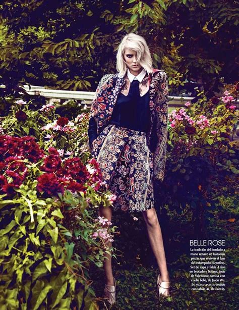 Jason Wu Black Lace Cutout Top In Vogue Mexico September Issue