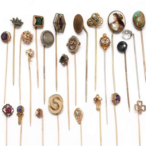 Collection Of Thirty Two Antique And Vintage Stick Pins Lot 4166