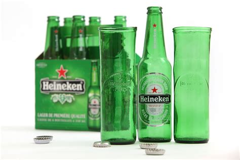 Heineken Upcycled Glass Beer Bottle Glasses Glass Coke Bottles Heineken Beer