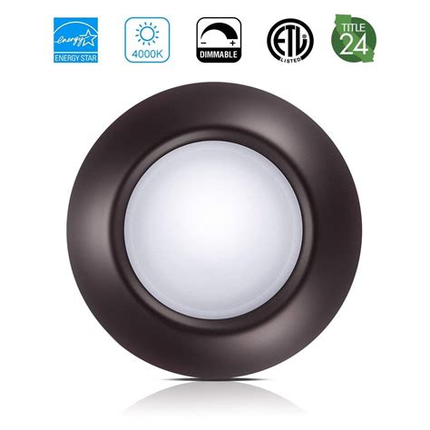 An additional feature for your kitchen is under cabinet lighting. Bronze Dimmable LED Disk Light, SOLLA 7.5" Flush Mount ...