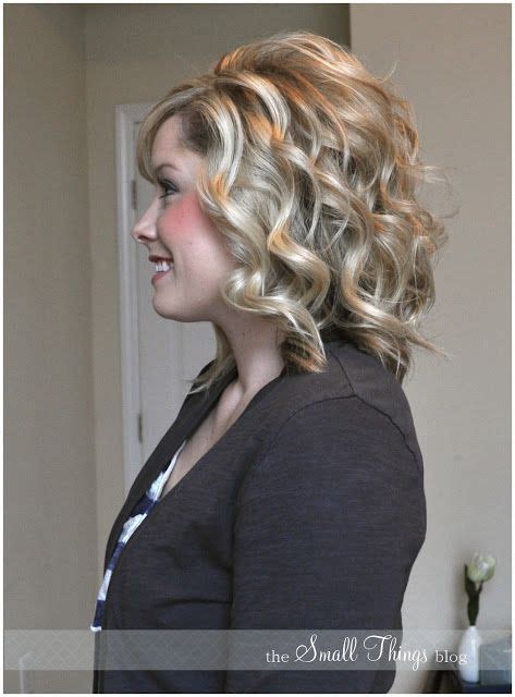 Use some heat protective cream before curling hair with flat iron. Curling with a Flat Iron | Medium length hair styles ...