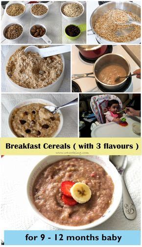 What is the best food for a baby? Breakfast cereal for 9-12 months baby | Baby food recipes ...