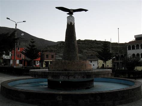 Plaza De Armas Cabanaconde Colca Valleyvalle Del Colca Arequipa