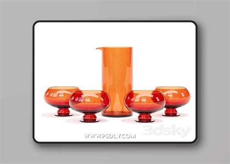 Hkliving Funky Orange Glassware Set