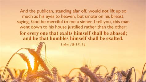 Inspiration From The Publicans Prayer A Commentary On Luke 181314