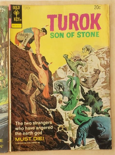 TUROK SON OF STONE 61 87 3 Gold Key Comics Silver Age Vintage 1968