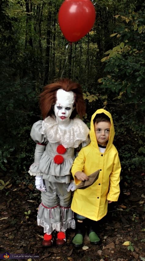 Pennywise And Georgie Costume No Sew Diy Costumes Hot Sex Picture
