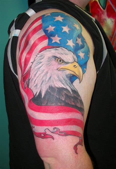 American Flag Eagle Tattoo Designs 14 Best Bald Eagle With American
