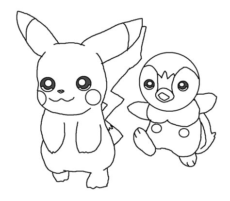 Baby Pikachu Pages Coloring Pages