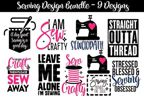 Sewing Svg Bundle Crafting Quotes Svg Png Dfx 195009 Svgs