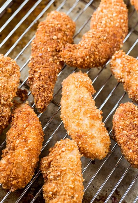 Peanut Crusted Chicken Fingers Spicy Southern Kitchen
