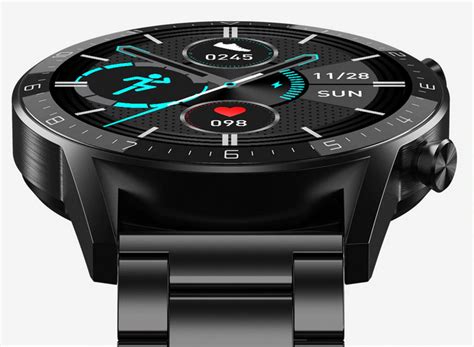 Smartwatch Męski Dt92 Czarny Na Pasku Silikonowym Smart Zegarki