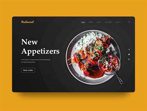 Food Homepage Ui Design By Koi Thunyarat On Dribbble