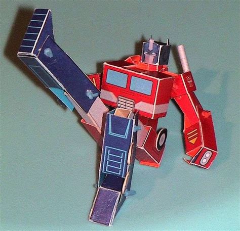Articulated Optimus Prime Paper Model By Paper Robots 1999 Paper