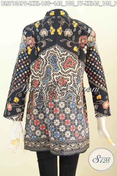 Di sini, style berpakaian dan bahasa yang. Baju Batik Atasan Wanita Bahan Batik Model Kerah Shanghai ...