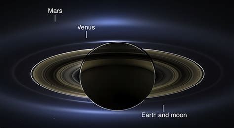 Cassini Spacecraft Provides New View Of Saturn And Earth