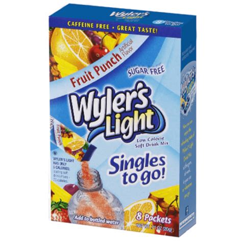 Köp Wylers Light Singles To Go Fruit Punch Hos Coopers Candy