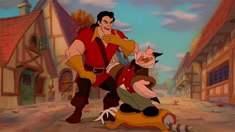 Beauty And The Beast 1991 Gaston Lefou Laughing Youtube