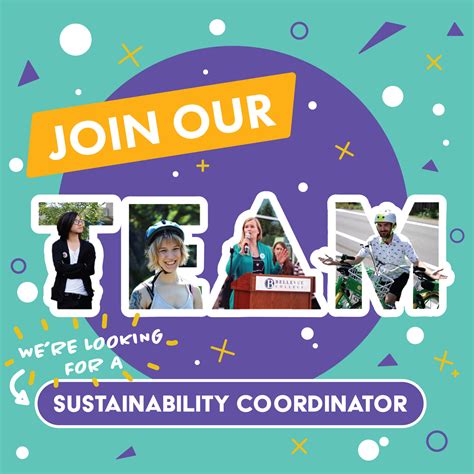 Were Hiring A Sustainability Coordinator Filled Sustainability
