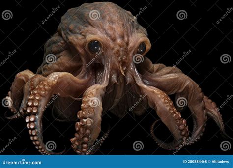 Mutant Half Octopus Half Human Creature From The Depths Of The Ocean