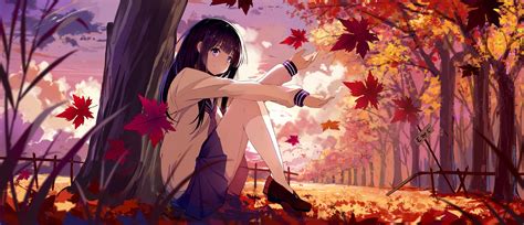Autumn Anime Wallpapers Wallpaper Cave