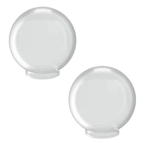 Solus 8 In Dia Globes White Smooth Acrylic With 391 In Outside