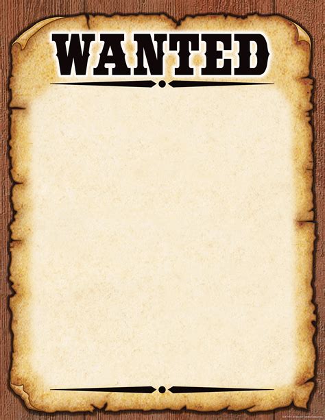 Western Wanted Poster Chart Tcr Teacher Created Resources