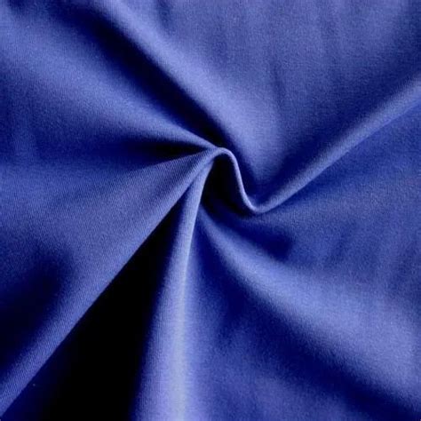 Cotton Lycra Fabric Print Solid Color Blue At Rs 450kg In Kolkata