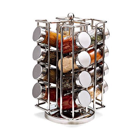 Chrome Spinning Spice Rack The Container Store