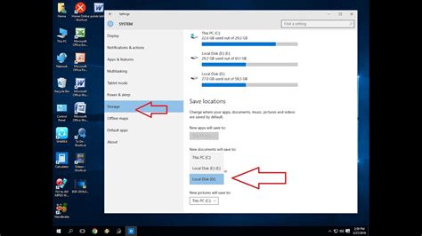 How To Change Default Save Location In Windows 10 Pc Youtube