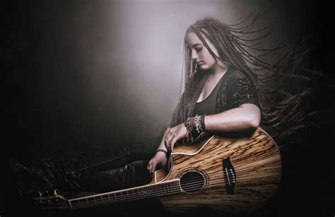 Wallpaper Black Women Guitar Photography Music Musician Person Guitarist Singing