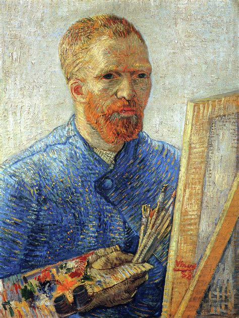 Self Portrait As An Artist 1888 Vincent Van Gogh