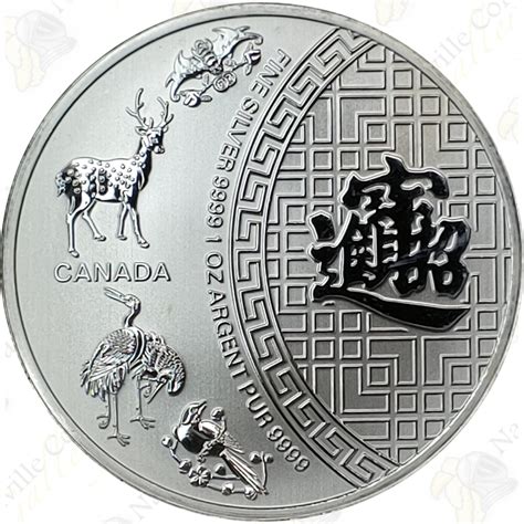 2014 Canada 1 Oz 9999 Fine Silver 5 Blessings Sku 61140