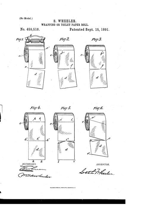 Which Way Should Toilet Paper Be Put On A Holder Original 1891 Patent