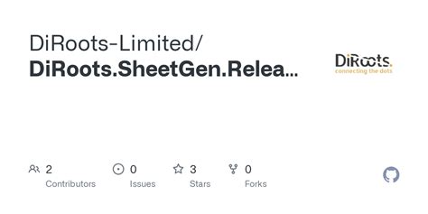 Github Diroots Limiteddirootssheetgenreleases
