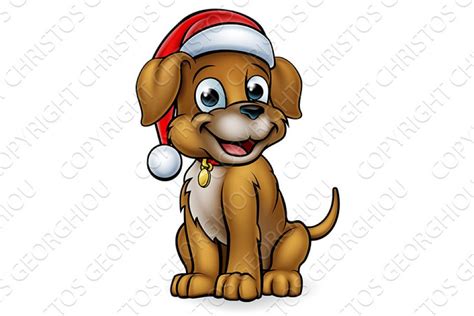 Get yours from +1,000 possibilities. Cartoon Christmas Pet Dog | Custom-Designed Illustrations ...