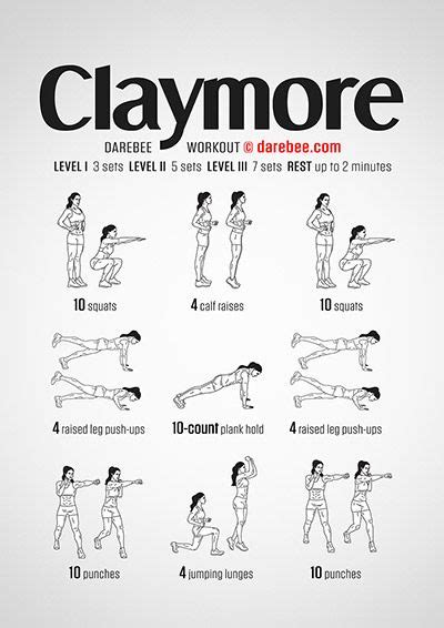 CLAYMORE | DAREBEE Workouts | HIIT | Full Body Workout ...