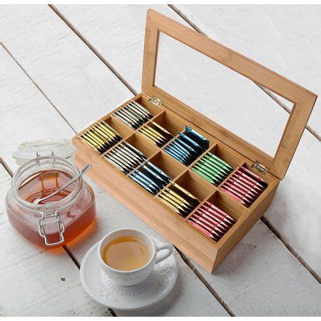 It is made of natural bamboo material, and it keeps tea. Home | Tea box storage, Wooden tea box, Tea box