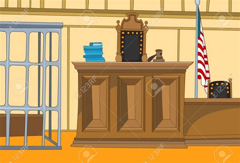 Free Download Hand Drawn Cartoon Of Court Interior Colourful Cartoon Of