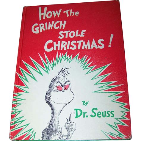 Childrens Hard Cover Book How The Grinch Stole Christmas Random