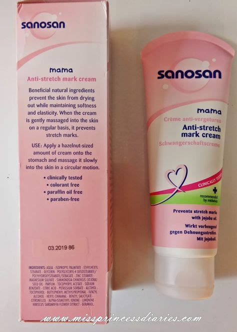 For Mama Sanosan Anti Stretch Mark Cream Anti Stretch Mark Cream