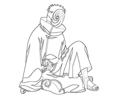 Naruto Akatsuki Coloring Pages Sketch Coloring Page